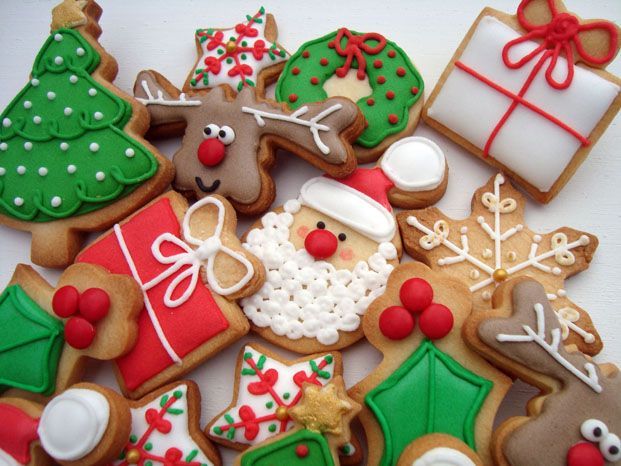 Galletas con formas navideñas