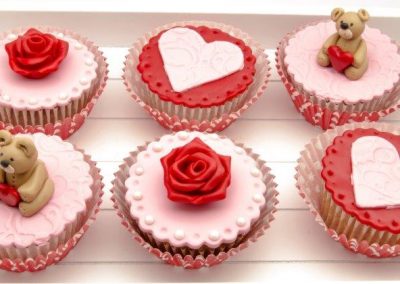 Cupcakes para San Valentín