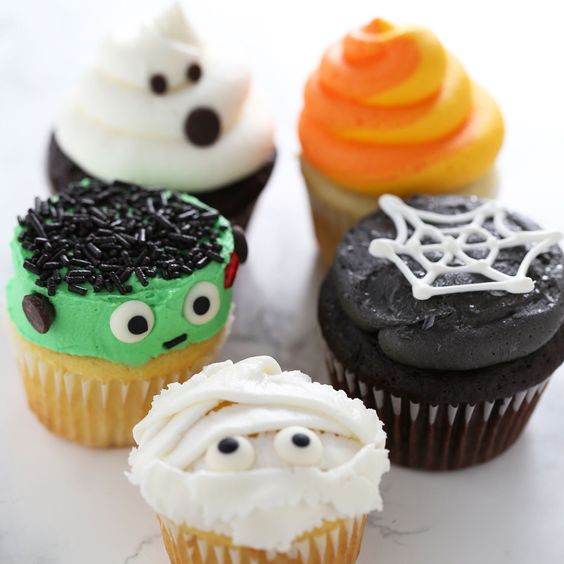 Cupcake postres para Halloween