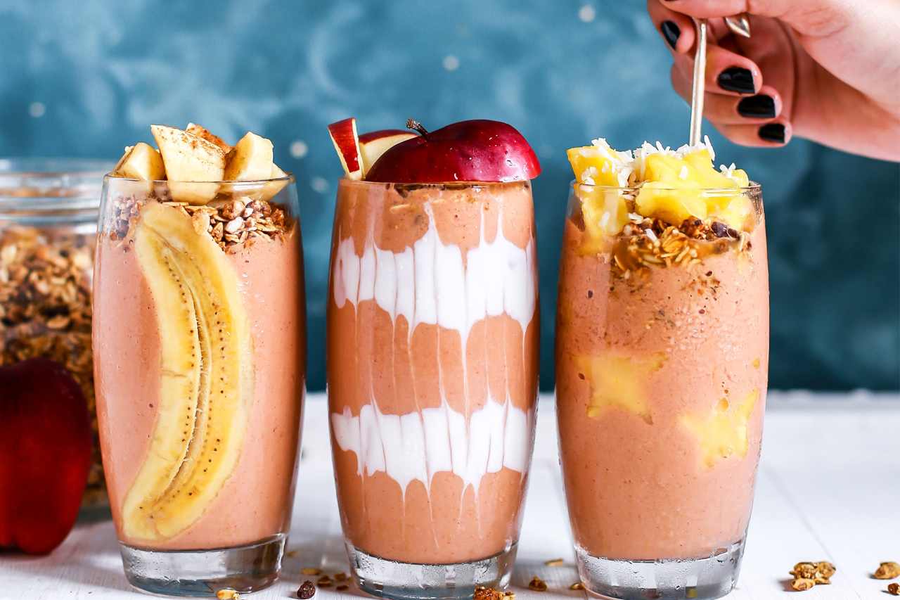 Batidos de frutas verano